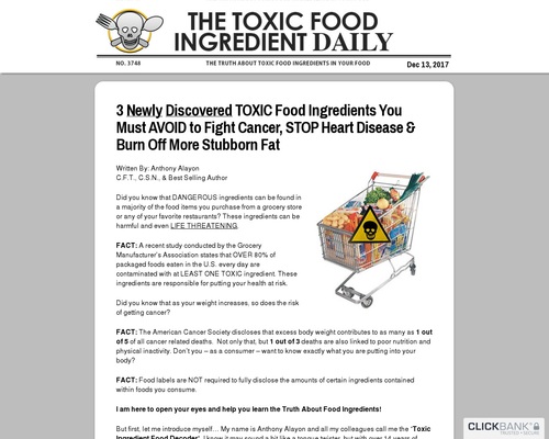 101 Toxic Food Ingredients - New Conversion Breakthrough