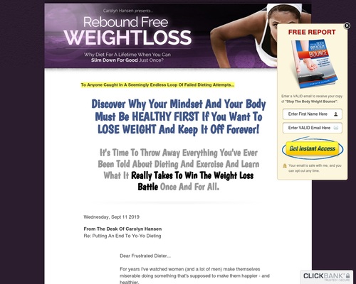 Rebound Free Weight Loss