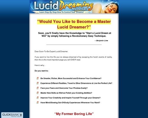 Lucid Dreaming Made Easy ~ New Top Seller