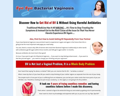 Bye Bye Bacterial Vaginosis