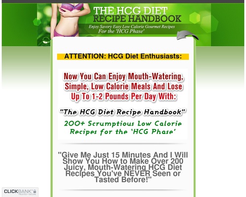 The Hcg Diet Recipe Handbook - 200+ Hcg Phase Recipes