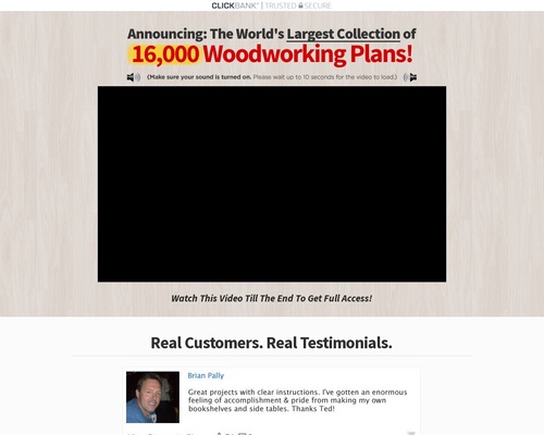 TedsWoodworking - Highest Converting Woodworking Site On The Internet!