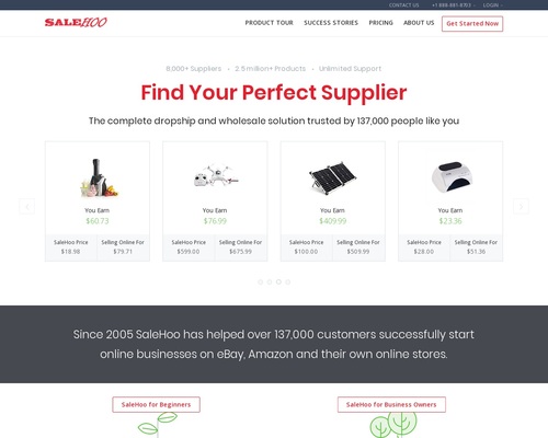 SaleHoo Wholesale & Dropship Directory - #1 Affiliate Program